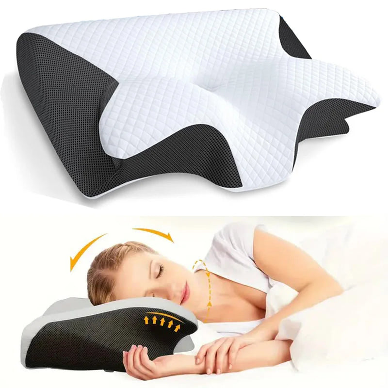 Memory Foam Neck Massage Bed Pillow