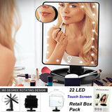 LED Tabletop Vanity Mirror (Touchscreen)