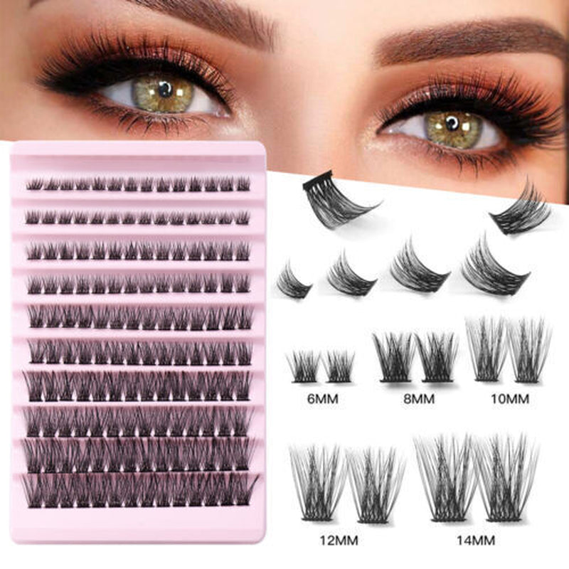 Individual Lashes D Curl Cluster Lashes 0.07 D Curl 12-16MM DIY Lash Extensions