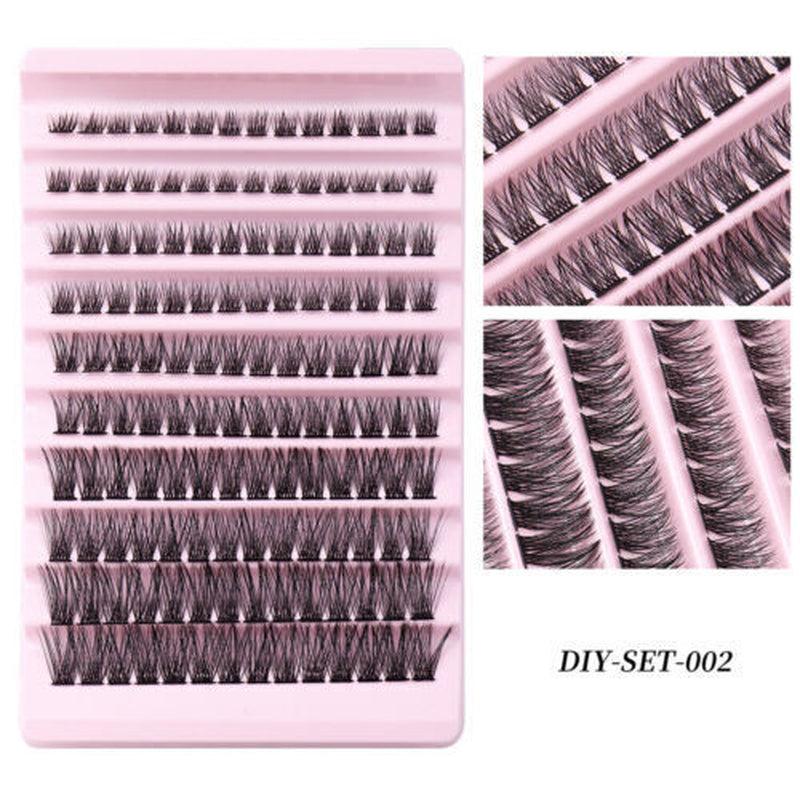 Individual Lashes D Curl Cluster Lashes 0.07 D Curl 12-16MM DIY Lash Extensions