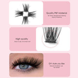 Individual Lashes D Curl Cluster Lashes 0.07 D Curl 12-16MM DIY Lash Extensions