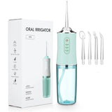 Oral Irrigator Portable Dental Water Flosser (USB Rechargeable)