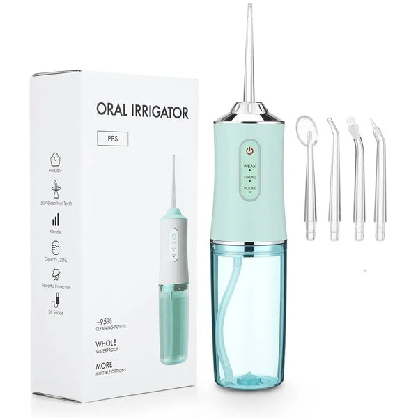 Oral Irrigator Portable Dental Water Flosser (USB Rechargeable)