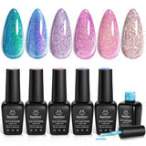 Glitter Nail Art (6 Pcs)