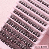 Individual Lashes D Curl Cluster Lashes 0.07 D Curl 12-16MM DIY Lash Extensions