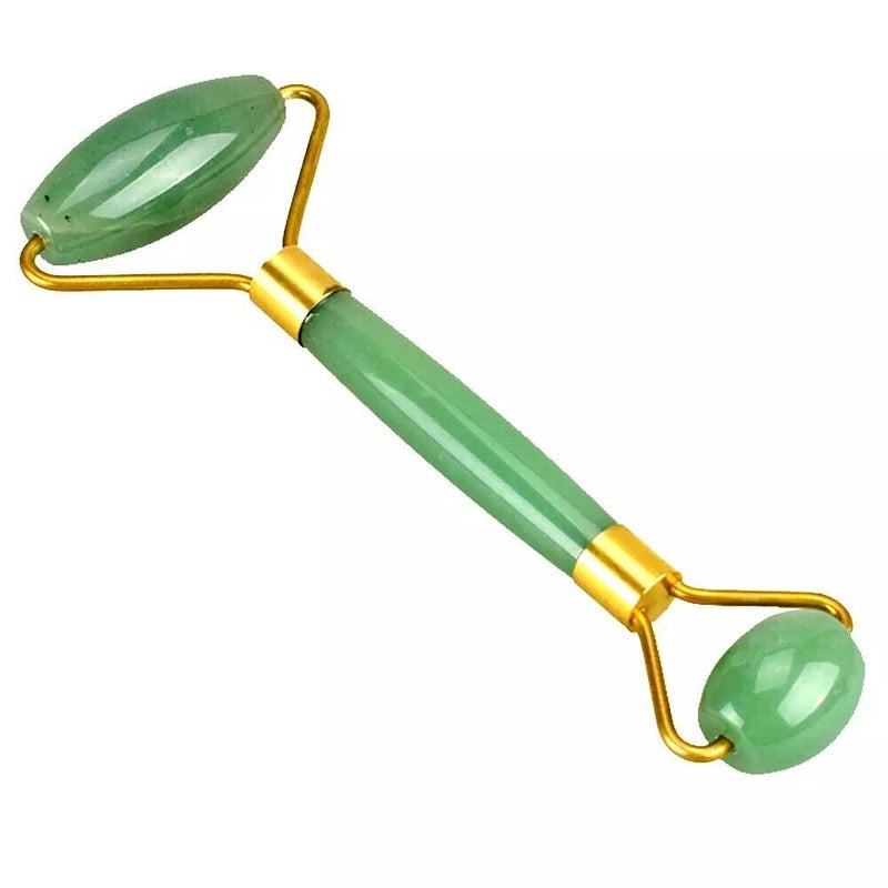 Jade Facial Massage Roller - Anti-Aging Beauty Tool for Face, Eyes, Neck, and Body