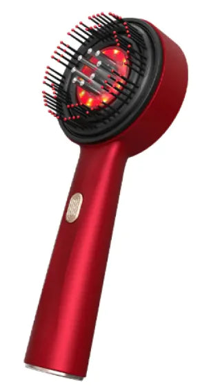 Red light scalp massager brush