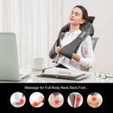 Ultimate Electric Shiatsu Massager for Back, Neck & Shoulders - Soothing Heat & Kneading for Home & Car Use