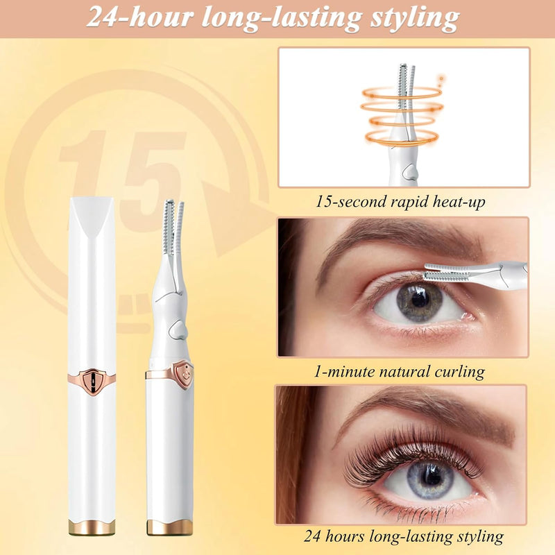 Portable Heated Eyelash Curler 