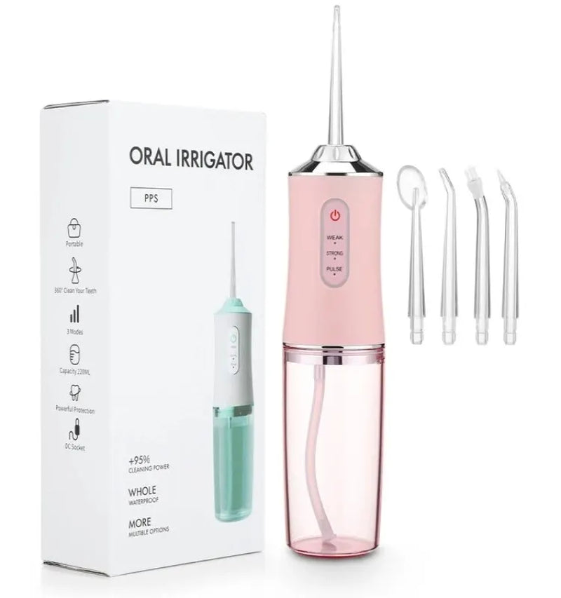 Oral Irrigator Portable Dental Water Flosser (USB Rechargeable)